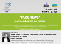 Logo Journée éducation aux médias - le concept des « Fake news »
