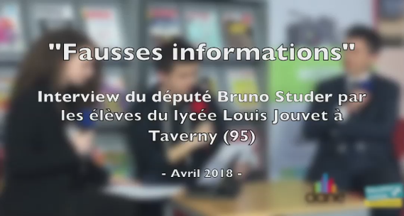 Logo Interview du député Studer : "Fake news : de quoi parle-t-on ? Quels enjeux pour l'éducation aux médias ?"