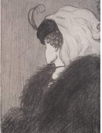 Image intitulée "Ma femme et ma belle-mère" de W. Hill, dans laquelle il est possible de voir à la fois une femme âgée et une jeune femme.
